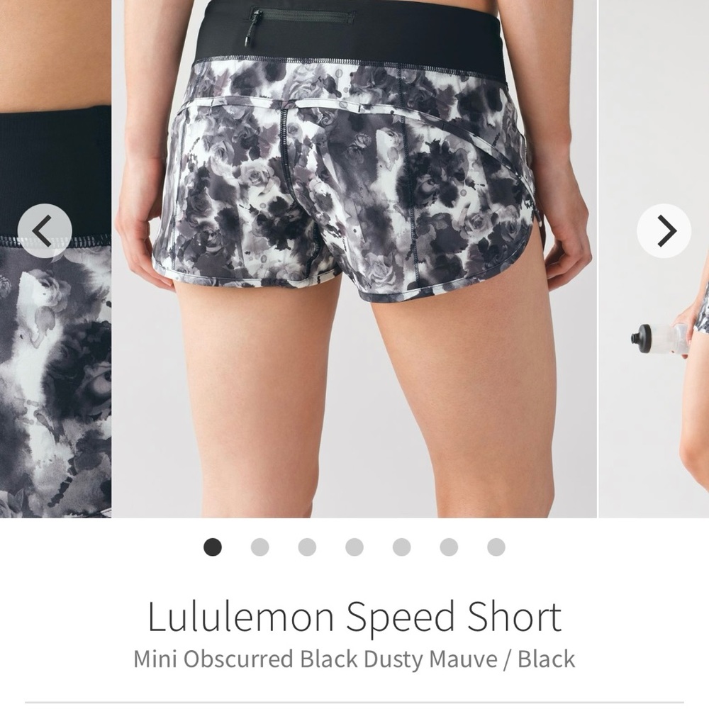 Lululemon Rose Pattern Shorts - image 1